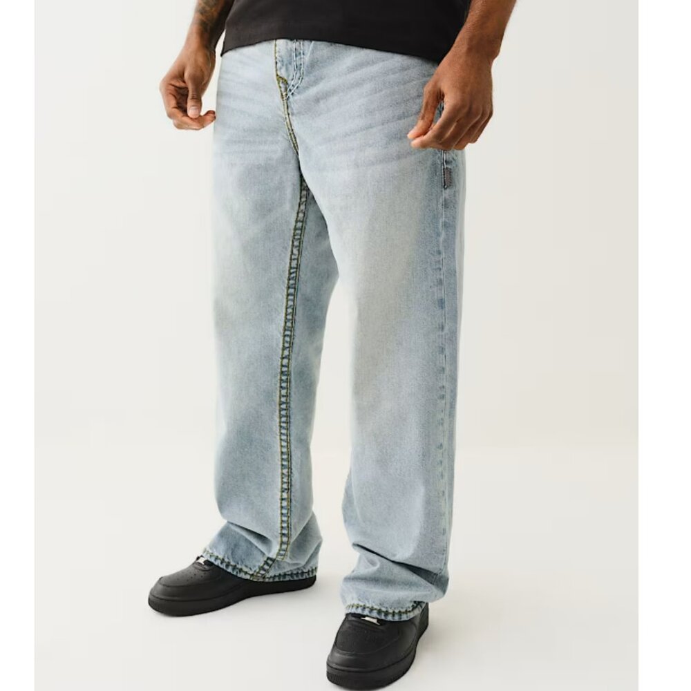 TRUE RELIGION VINNY QUAD SUPER T ULTRA BAGGY JEAN SZ 32 BNWT - Picture 5 of 9